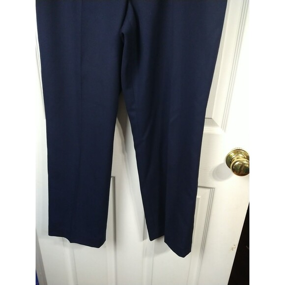 Pendleton Woman 12 Navy Blue Trouser Pants Lined 100 Virgin Wool USA Formal Prof - Picture 3 of 11